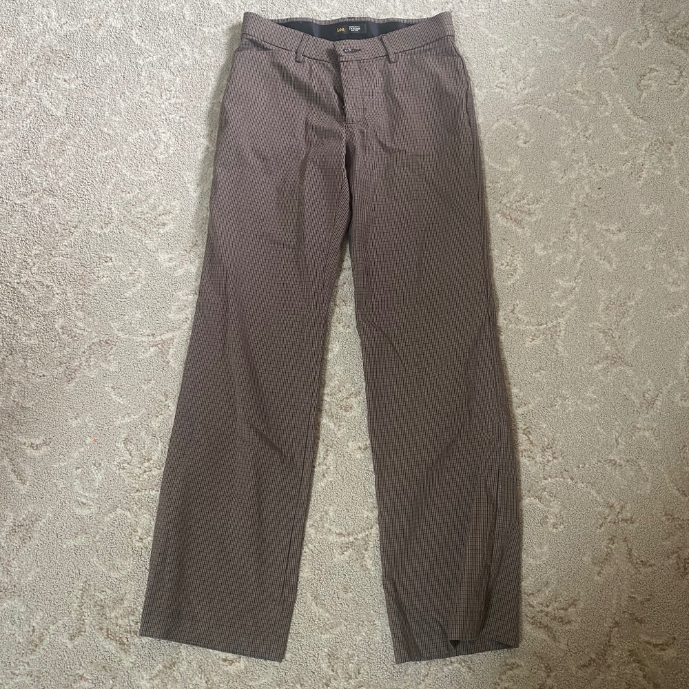 Dark Brown Lee Plaid Pants